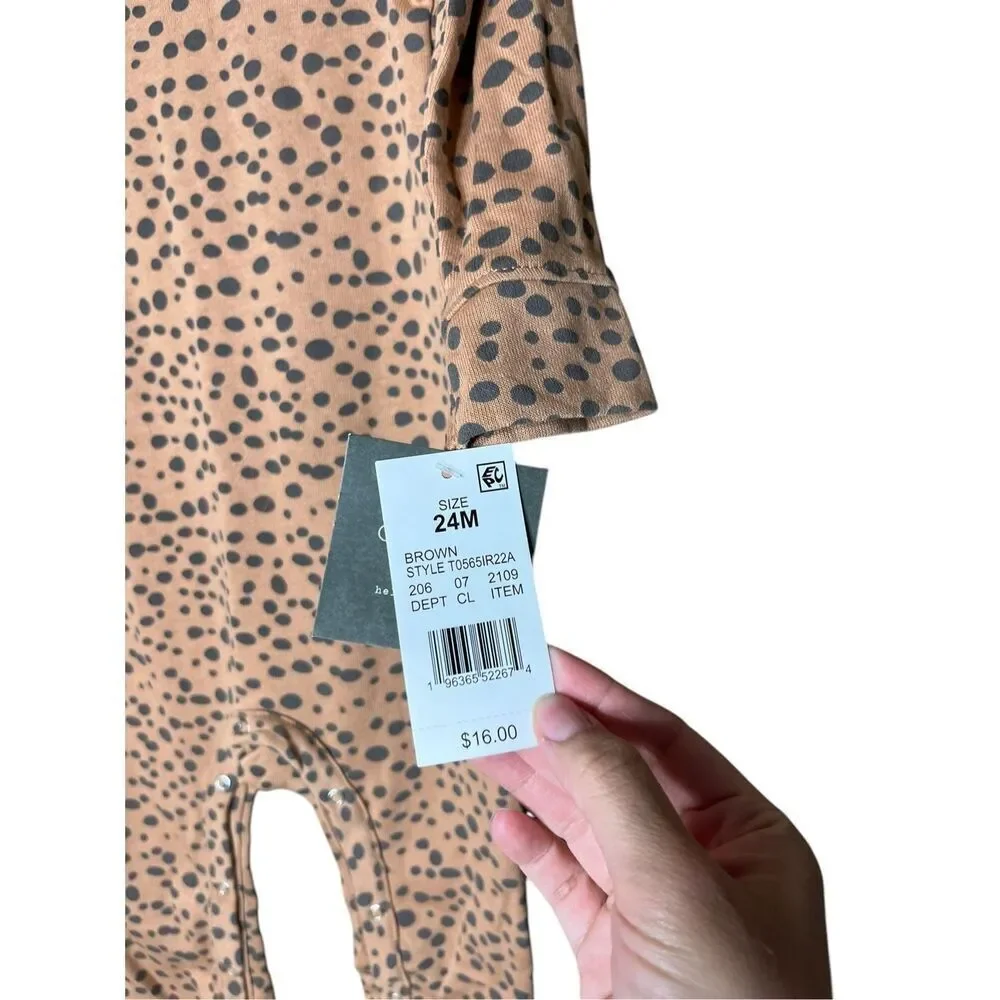 Grayson Mini Brown Jumpsuit Size 24 Months‎ NWT